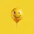 Yellow balloon with happy face